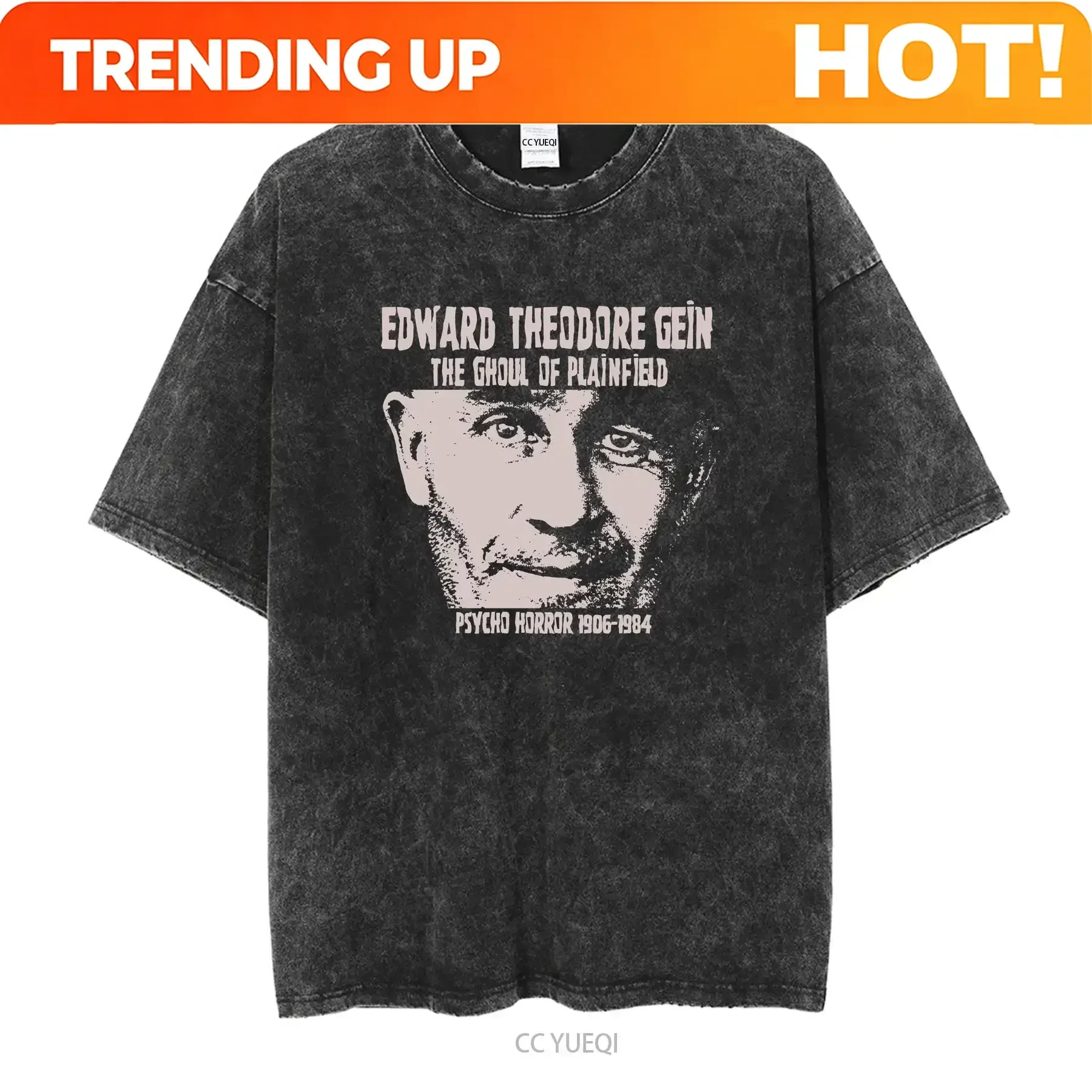 Vintage Fashion Jersey - เสื้อยืดปรับแต่งเอง ED GEIN The Ghoul Of