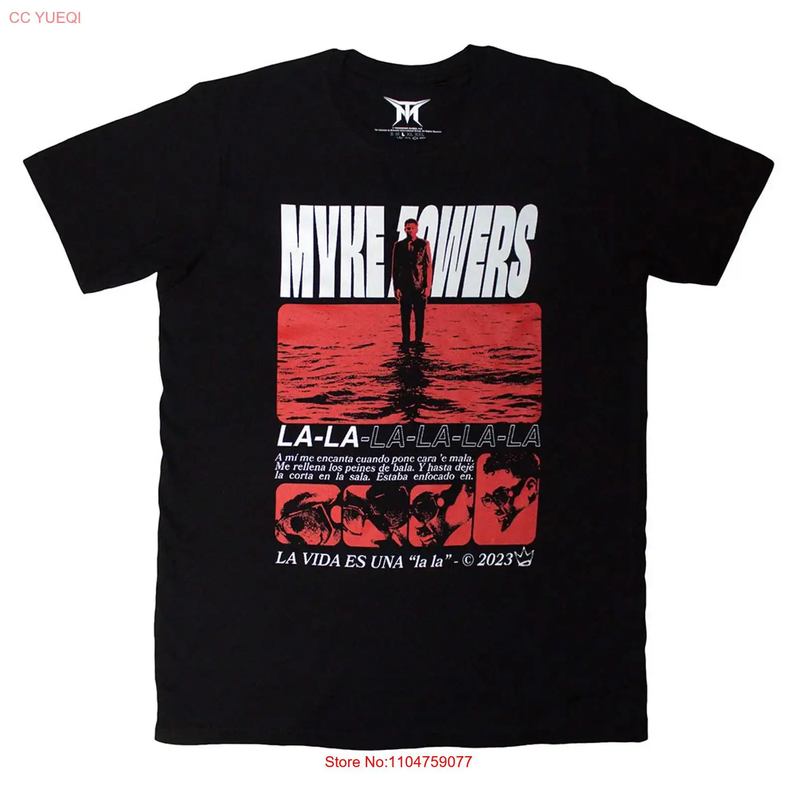 Vintage Fashion La - เสื้อยืด Myke Towers La Vida วินเทจ