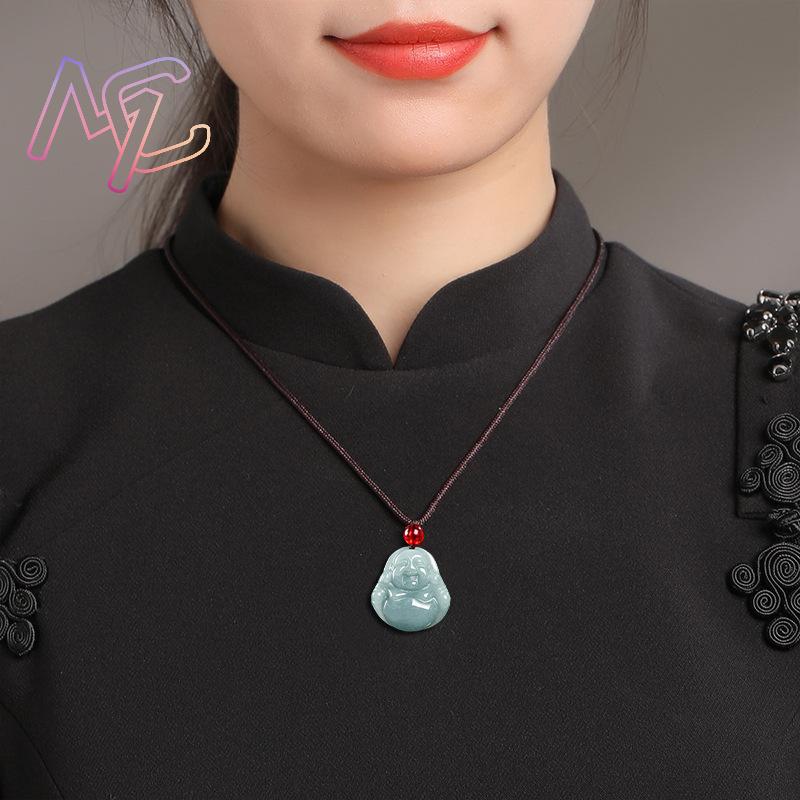 จี้พระกวนอิมหยกพม่า สร้อยคอแบบ - Vintage Fashion Enthusiasts บทวิจารณ์และราคา