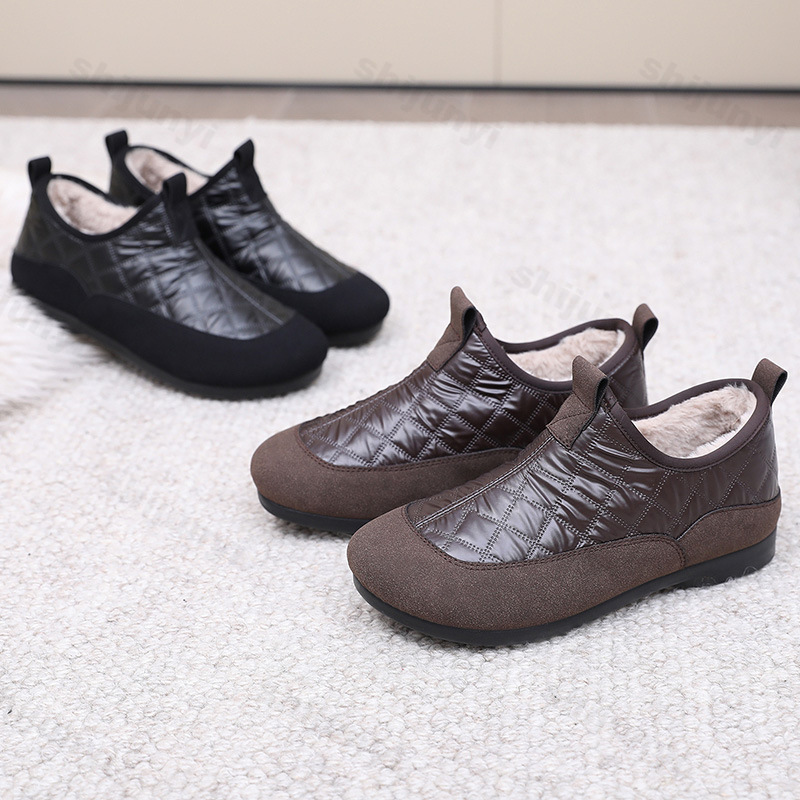 รองเท้าผ้าฝ้ายผู้หญิงแบบสวม ฤด - Vintage Outdoor Fashion บทวิจารณ์และราคา