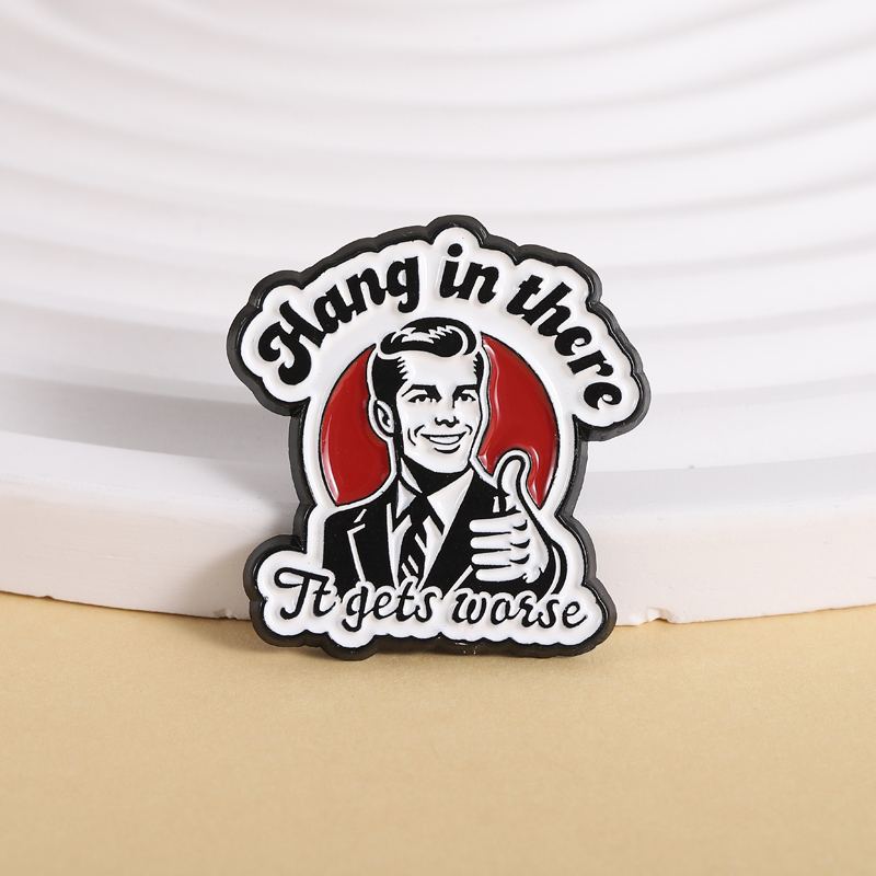 เข็มกลัดเคลือบลายตัวละครจากภาพ - Vintage Fashion Quotes บทวิจารณ์และราคา
