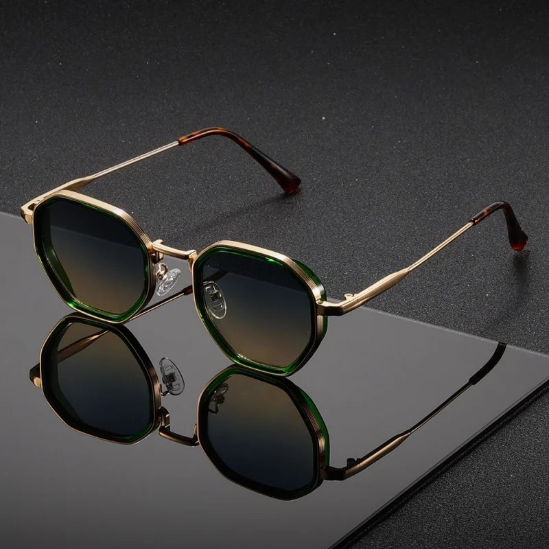 1 คู่ แว่นกันแดดแฟชั่นทรงกลมโล - Vintage Fashion Enthusiasts บทวิจารณ์และราคา