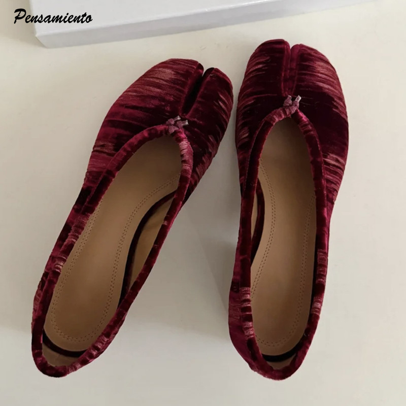 รองเท้าบัลเล่ต์ผู้หญิงแบบสวม ด - Vintage Fashion Online บทวิจารณ์และราคา