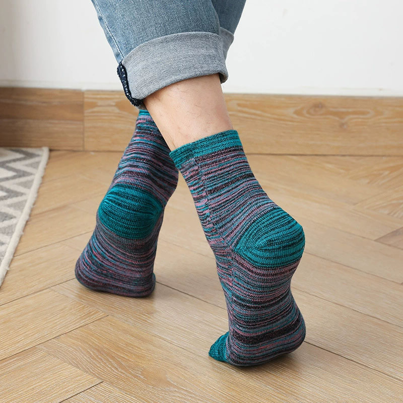 1/5 คู่ Man สีสัน Toe Happy ถุ - Vintage Fashion Enthusiasts บทวิจารณ์และราคา