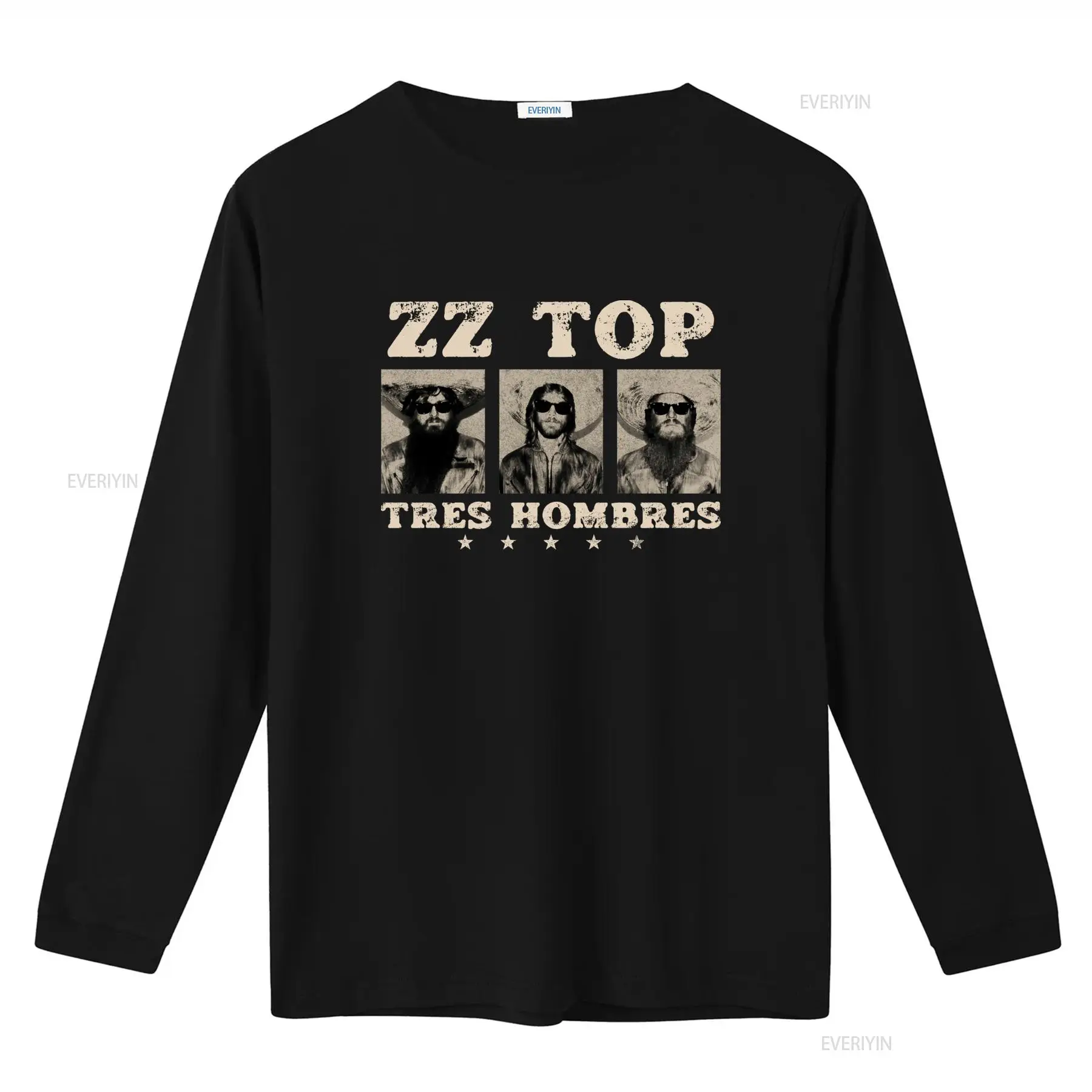 เสื้อยืด Tres Hombres ZZ Top R - Vintage Fashion La บทวิจารณ์และราคา