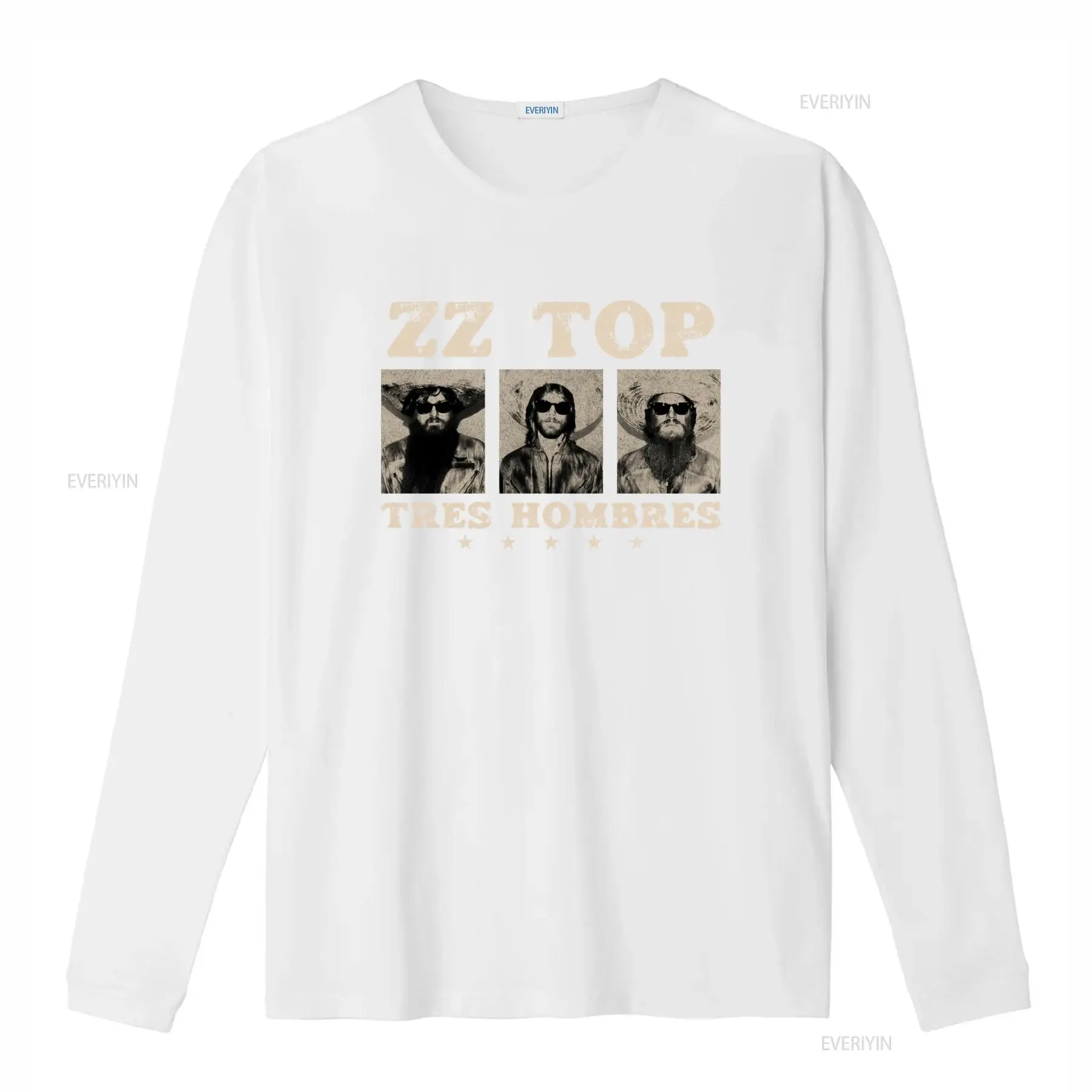 เสื้อยืด Tres Hombres ZZ Top R - Vintage Fashion La บทวิจารณ์และราคา